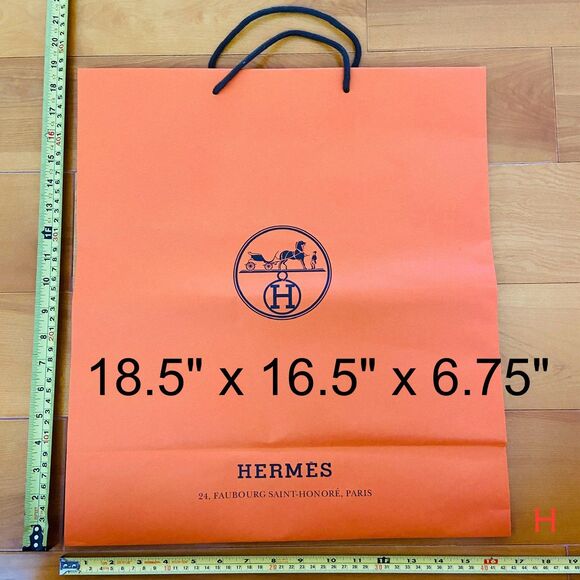 Hermes Paper Shopping Bag - large (18.5" x 16.5" x 6.75") [H] - Picture 1 of 5